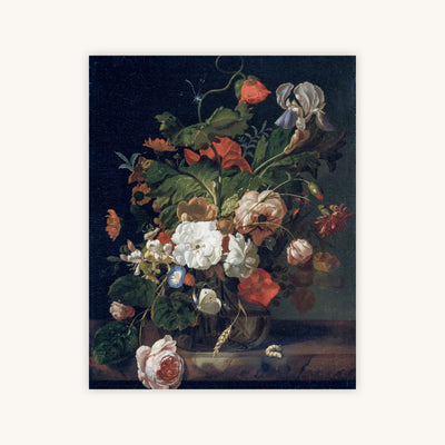 STILL LIFE WITH FLOWERS IN A GLASS VASE — Primary Image