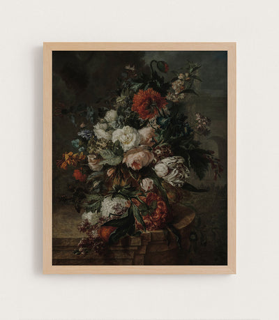 STILL LIFE WITH FLOWERS - Rachel Ruysch - Museum Quality Art