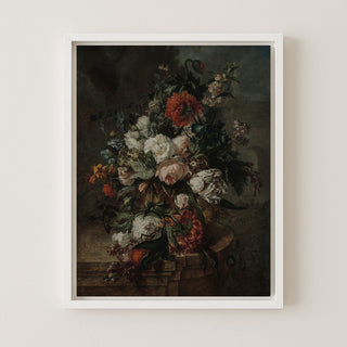 STILL LIFE WITH FLOWERS - Rachel Ruysch - Museum Quality Art