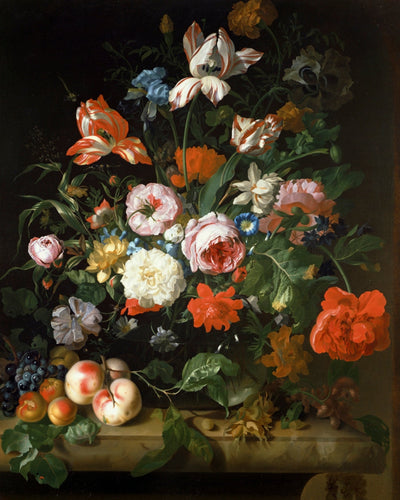 VINTAGE STILL LIFE WITH FLOWERS