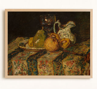 Still Life With Fruit and Wine Jug