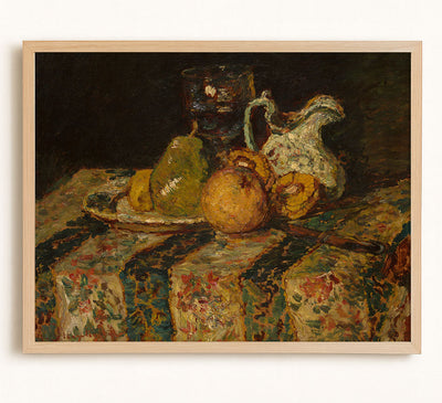 Still Life With Fruit and Wine Jug