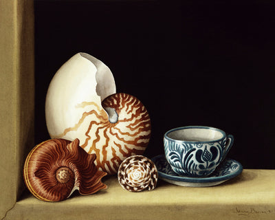 STILL LIFE WITH NAUTILUS - Museum Quality Art