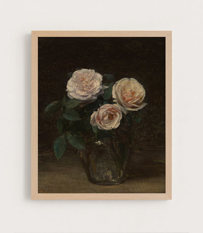 STILL LIFE WITH ROSES - Museum Quality Art