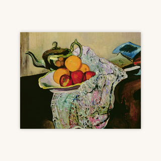 STILL LIFE WITH TEAPOT AND FRUIT — Primary Image