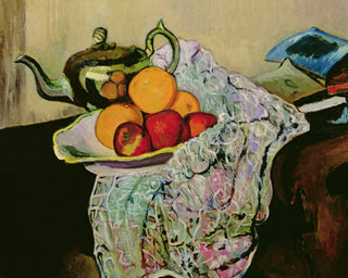 STILL LIFE WITH TEAPOT AND FRUIT