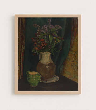 STILL LIFE WITH WALLFLOWERS - Museum Quality Art