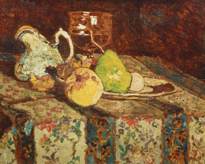 STILL LIFE WITH WHITE PITCHER