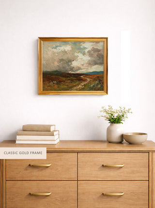 STORM CLOUDS OVER THE HILLS - Museum Quality Art