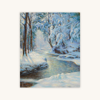 STREAM IN A SNOWY LANDSCAPE — Primary Image