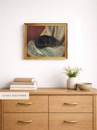 STUDY OF A DOG LYING DOWN - Museum Quality Art