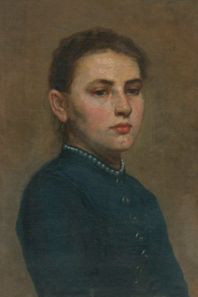 STUDY OF A GIRL WITH WHITE GARNET