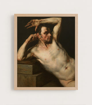 STUDY OF A MALE TORSO - Museum Quality Art