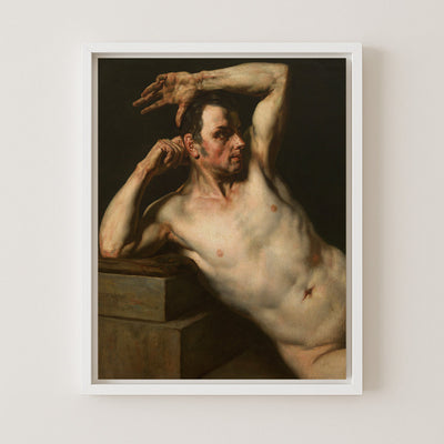 STUDY OF A MALE TORSO - Museum Quality Art