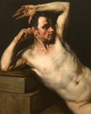 STUDY OF A MALE TORSO - Museum Quality Art