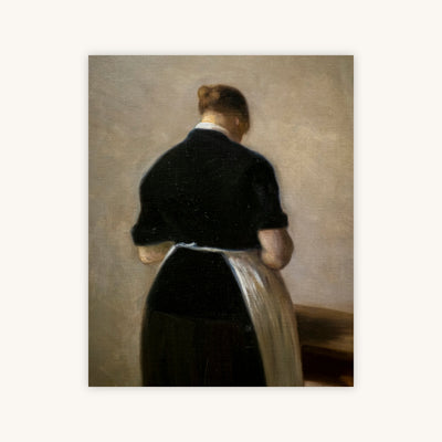STUDY OF A STANDING WOMAN, BACK VIEW — Primary Image
