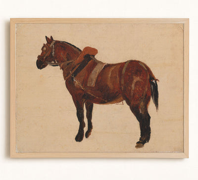 STUDY OF A WORKING HORSE - Museum Quality Art