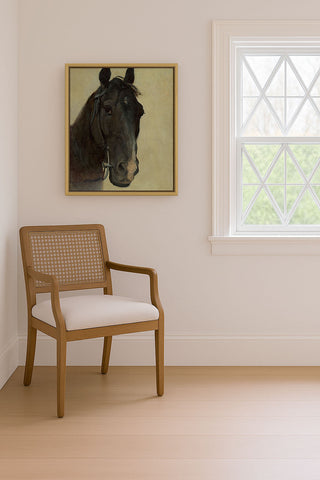 STUDY OF THE HEAD OF A BLACK HORSE - Museum Quality Art