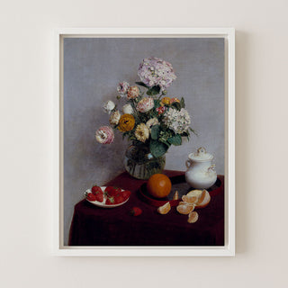 SUMMER FLOWERS AND FRUITS - Museum Quality Art