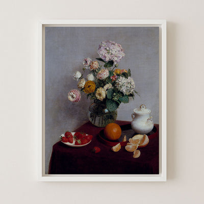 SUMMER FLOWERS AND FRUITS - Museum Quality Art