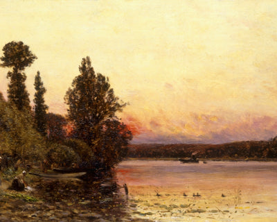 SUNSET AT THE RIVER EDGE