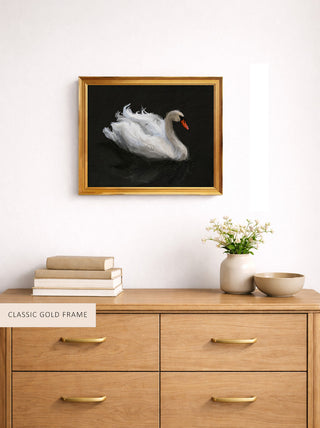 SWAN ON LAKE - Museum Quality Art