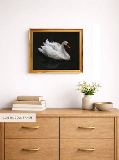 SWAN ON LAKE - Museum Quality Art