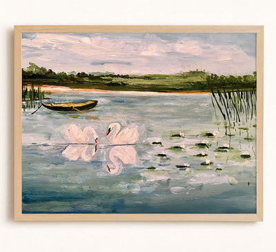 Swans at Dusk