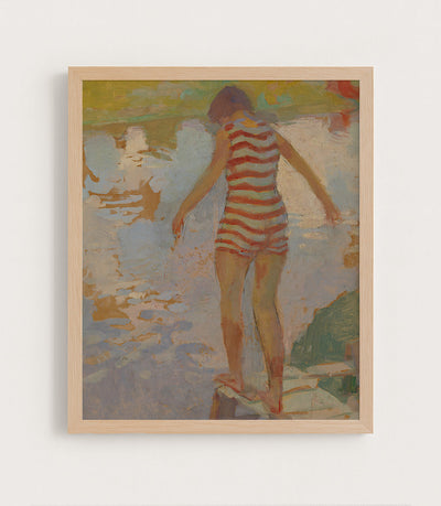 SWIMMER GIRL - Museum Quality Art