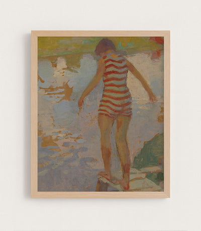 SWIMMER GIRL - Museum Quality Art