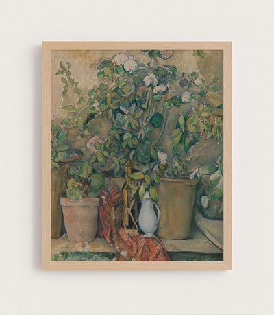 TERRACOTTA POTS AND FLOWERS - Museum Quality Art