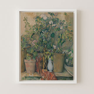 TERRACOTTA POTS AND FLOWERS - Museum Quality Art