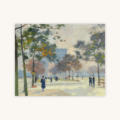 THE ARC DE TRIOMPHE IN AUTUMN, PARIS — Primary Image