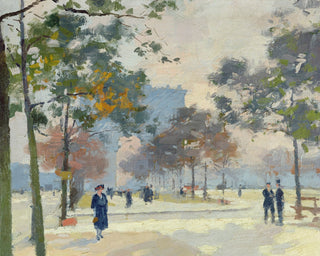 THE ARC DE TRIOMPHE IN AUTUMN, PARIS