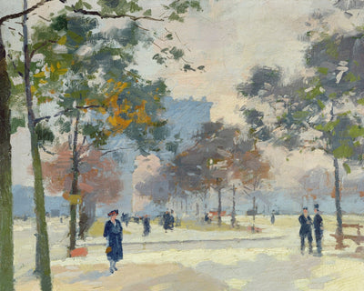 THE ARC DE TRIOMPHE IN AUTUMN, PARIS