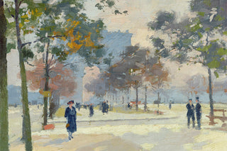 THE ARC DE TRIOMPHE IN AUTUMN, PARIS