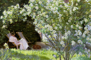 THE ARTIST'S WIFE IN THE GARDEN AT SKAGEN