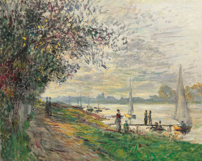 THE BANKS OF THE PETIT-GENNEVILLIERS, SUNSET