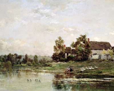 THE BANKS OF THE SEINE AT PORTEJOIE