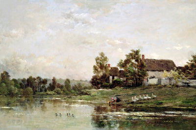 THE BANKS OF THE SEINE AT PORTEJOIE