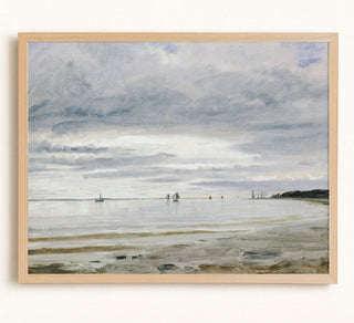 THE BEACH AT BLANKENESE - Museum Quality Art