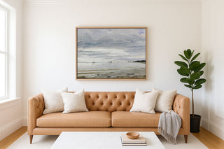 THE BEACH AT BLANKENESE - Museum Quality Art