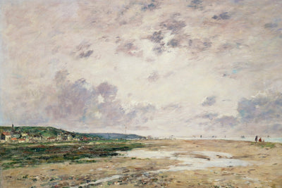 THE BEACH AT LOW TIDE, DEAUVILLE