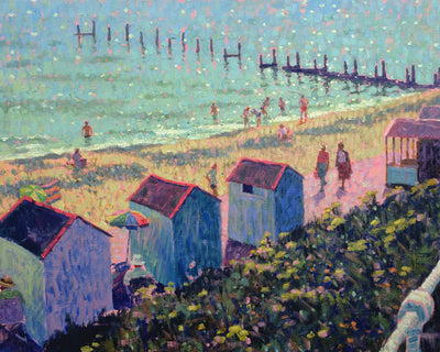 THE BEACH FROM NORTH PARADE, SOUTHWOLD - Museum Quality Art