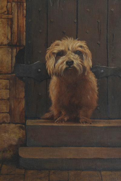 THE DOOR KEEPER A DANDIE DINMONT - Museum Quality Art