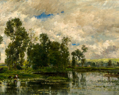 THE EDGE OF THE POND - Museum Quality Art