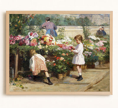 THE FLOWER MARKET BY THE SEINE