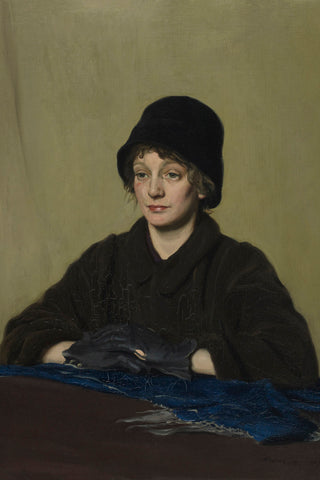 THE GIRL WITH A TATTERED GLOVE - Museum Quality Art