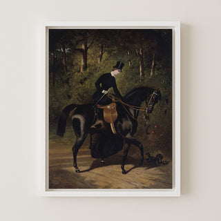 The Horsewoman Kippler on Her Black Mare