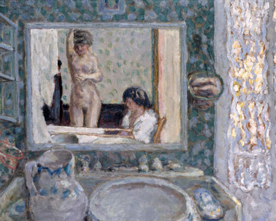 THE MIRROR IN THE GREEN ROOM - Museum Quality Art